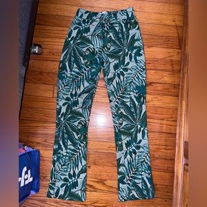 Urban outfitters palm tropical plant pants S